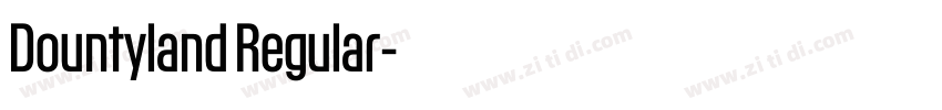 Dountyland Regular字体转换 Dountyland Regular字体转换